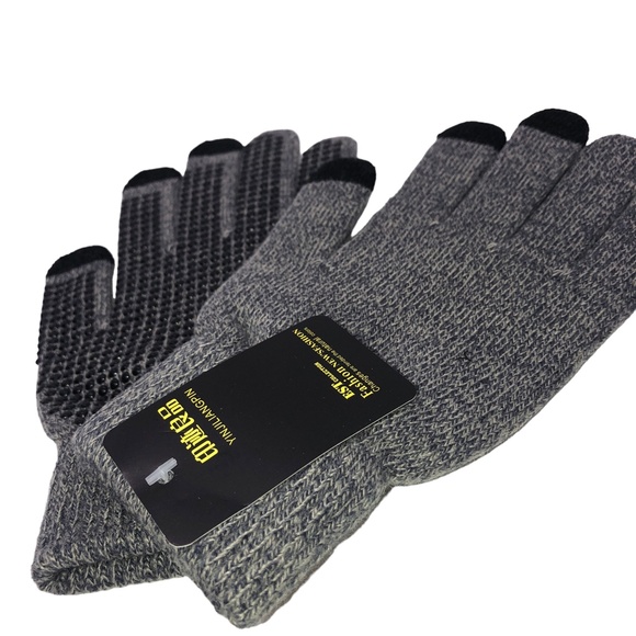 Gloves Greyish/Blue Anti-Skid Gloves Mobile /Everyday Winter Gloves - Picture 3 of 16